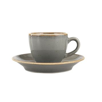 Porland Seasons Koyu Gri Tabaklı 80 cc 12 Adet Kahve Fincanı