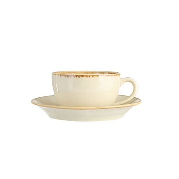 Porland Seasons Sarı 250 cc 6 Adet Tabaklı Çay Fincanı