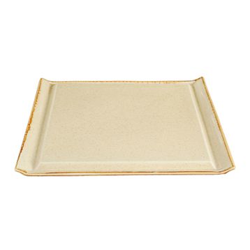 Porland Seasons Sarı 32 cm Porselen Biftek Tabağı