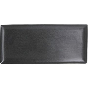 Porland Seasons Siyah 35x16 cm Porselen Baton Pasta Tabağı