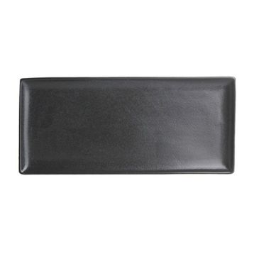 Porland Seasons Siyah 35x16 cm Porselen Baton Pasta Tabağı