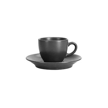 Porland Seasons Siyah Tabaklı 80 cc 12 Adet Kahve Fincanı
