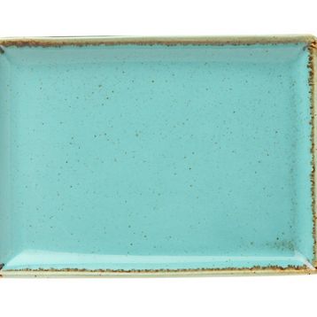 Porland Seasons Turkuaz 27x21 cm Porselen Kahvaltı Tabağı