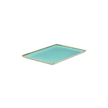 Porland Seasons Turkuaz 27x21 cm Porselen Kahvaltı Tabağı