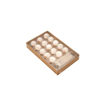 Porland Shining Balls 30 cm Beyaz Yılbaşı Süsü