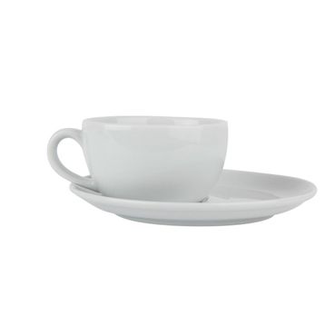 Porland Soley Beyaz Tabaklı 250 cc 6 Adet Çay Fincanı