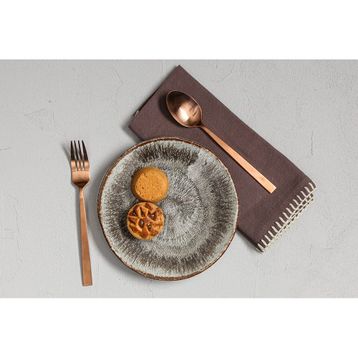 Porland Stoneware İris 17 cm Düz Tabak