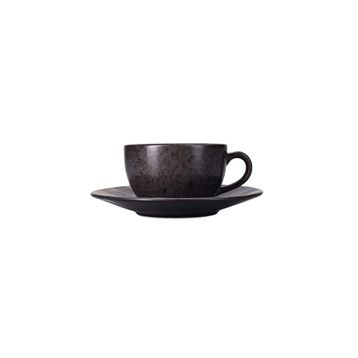 Porland Stoneware Ironstone 250 cc 6 Adet Tabaklı Çay Fincanı