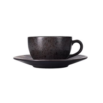 Porland Stoneware Ironstone 250 cc 6 Adet Tabaklı Çay Fincanı