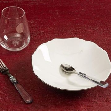 Porland Tide Platin 20 cm Çukur Tabak