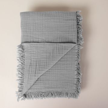 Porland Vanity Müslin 200x220 cm Gri Çift Kişilik Pike