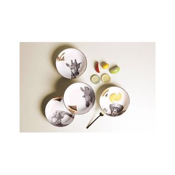Porland Wild Life 17 cm 4'lü Kase Set