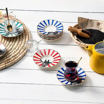 Porland Wild Life 8 Parça 4 Kişilik Çay Takımı