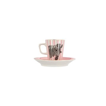 Porland Wild Life Zebra Tabaklı 80 cc 6 Adet Kahve Fincanı