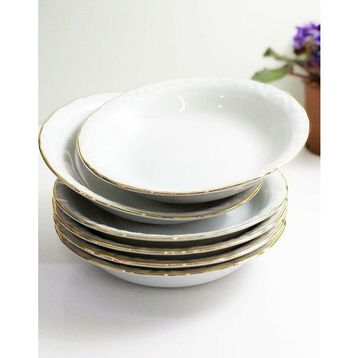 Porland Yaldızlı Büyük 20 cm Yemek Tabağı