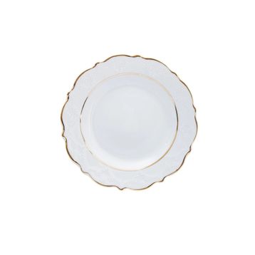 Porland Yaldızlı Porselen 2 20 cm 6'lı Pasta Tabağı