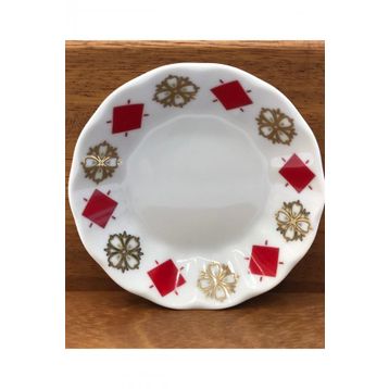 Porland Yonca Kırmızı 11 cm Çay Tabağı
