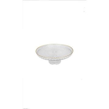Porland Zelazo Altın Rimli 28 cm Ayaklı Tabak