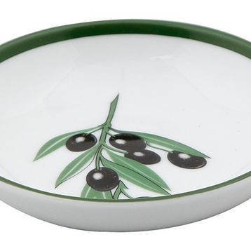 Porland Zeytin Dalı 10 cm 6 Adet Yağ Tabağı