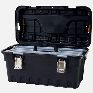 Port-Bag SE.03 21 inç Strongo Eko Metal Kilitlli Siyah Plastik Takım Çantası