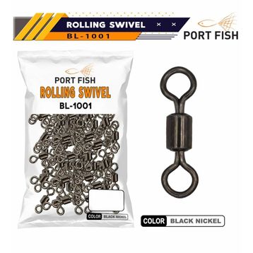 Port Fish BL-1001 NO 1-0 Rolling Swivel Bilyalı Fırdöndü