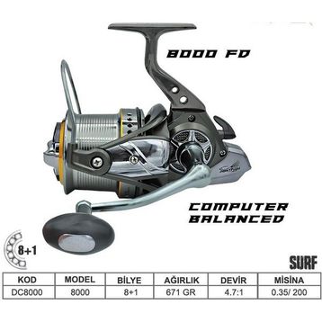 Port Fish Ducass 8000 FD 8+1 BB Surf Olta Makinesi