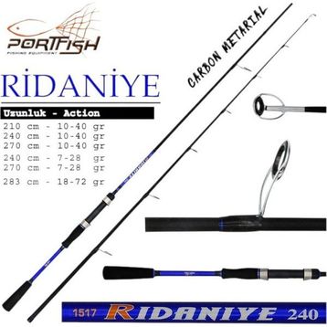 Port Fish Ridaniye 270 cm 10-40 gr Spin Kamışı
