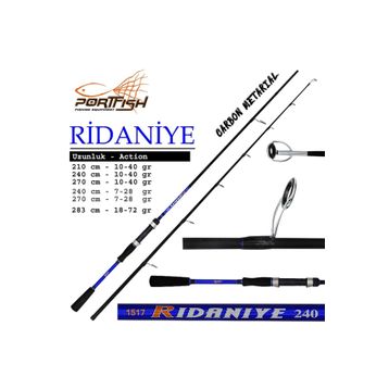 Port Fish Ridaniye Spin 270 cm 2 Parça 10-40 gr Olta Kamışı