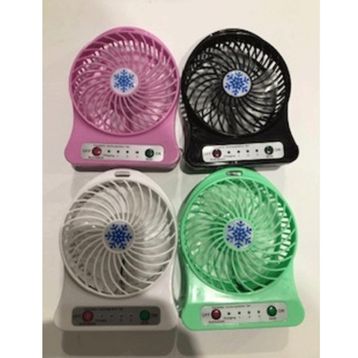 Portable 1200Mah Usb 4 Renk Masaüstü Şarj Edilebilir Fan