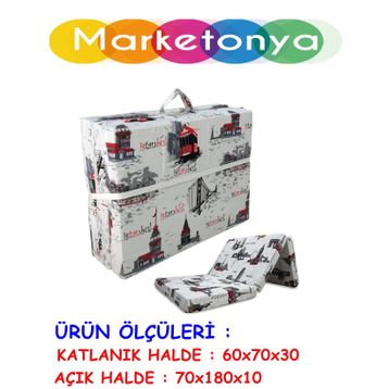 Portatif Tek Kişilik Katlanır Yatak