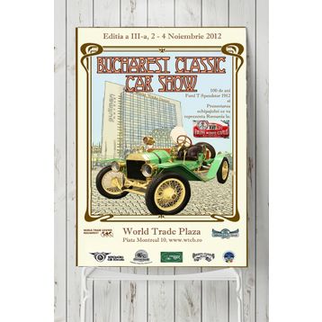 Postermanya Bucharest Classic Vintage Araba 80x115 cm Poster