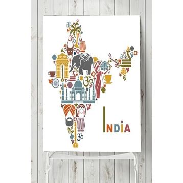 Postermanya Hindistan Manzara 50x70 cm Poster