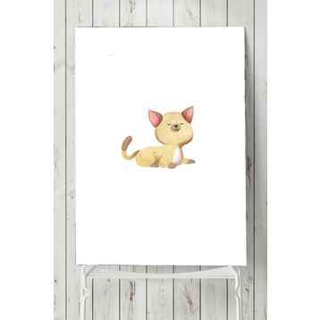 Postermanya Kedi Tasarım Çocuk Odası 40x60 cm Poster