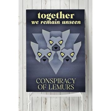 Postermanya Lemur Hayvan 90x130 cm Poster