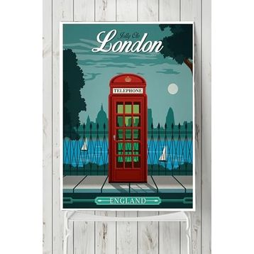 Postermanya Londra Vintage 30x40 cm Poster