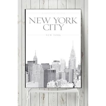 Postermanya New York Manzara 40x60 cm Poster