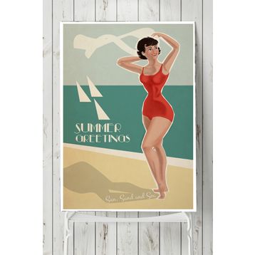 Postermanya Summer Vintage 40x60 cm Poster