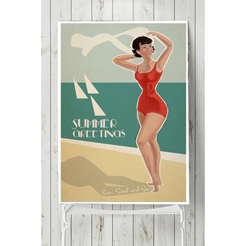 Postermanya Summer Vintage 40x60 cm Poster