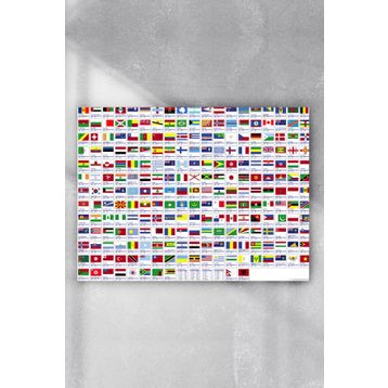 Postermanya Ülke Bayrakları Eğitim 70x100 cm Poster