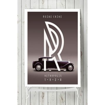 Postermanya Vintage Araba 2 40x60 cm Poster