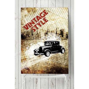 Postermanya Vintage Araba 2 90x130 cm Poster