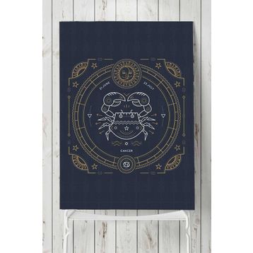 Postermanya Yengeç Burcu 80x115 cm Tasarım Poster