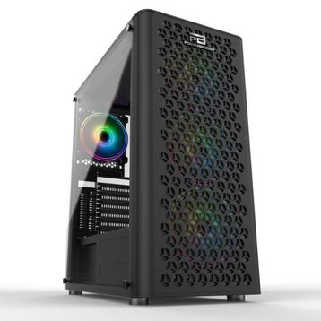 Power Boost VK-M202B TG Mesh Panel RGB USB 3.0 Mid Tower Kasa
