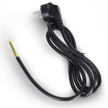Power Kablo 3x0.75mm 3 Pin Uçu Açık 1 Metre Uzatma
