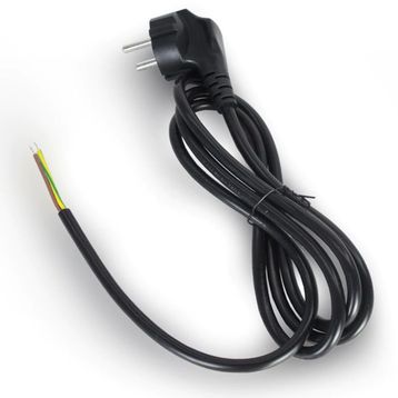 Power Kablo 3x0.75mm 3 Pin Uçu Açık 1 Metre Uzatma