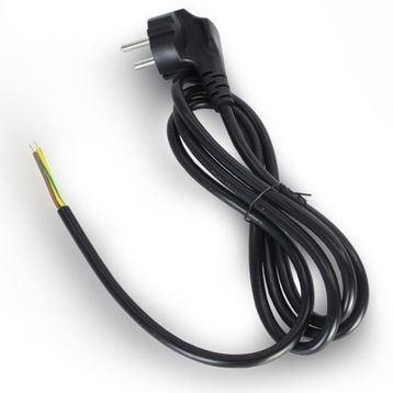 Power Kablo 3x0.75mm 3 Pin Uçu Açık 1 Metre Uzatma