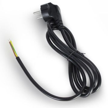 Power Kablo 3x0.75mm 3 Pin Uçu Açık 1 Metre Uzatma