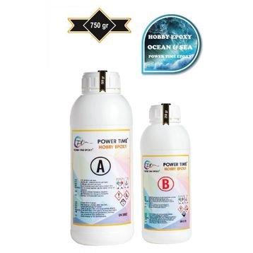 Power Time Epoxy 750 gr Şeffaf İnce Döküm Epoksi Reçine