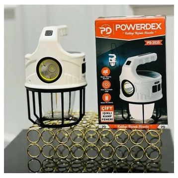 Powerdex PD-3535 Çift Işıklı Solar Şarjlı Kamp Lambası