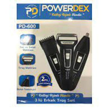 Powerdex PD-600 3'lü Tıraş Makinesi